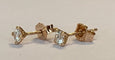 Boucles d'oreilles Boucles d’oreilles - Puces solitaires en or rose 18 carats avec diamants (0,39 ct) 58 Facettes earrings