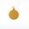 Pendentif Médaille florale ancienne en or jaune 18k à contour perlé 58 Facettes MédaillefloraleJ