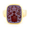 Bague 66 Bague chevalière armoriée en or 14k et cornaline intaille 58 Facettes 84EF1785073345599B2E6B4BC7956834