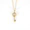 Collier Collier clé en or rose 18k avec diamants baguette 58 Facettes ColliercléR