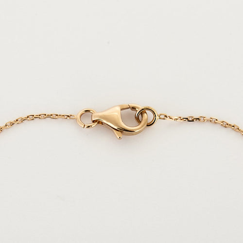 Collier Collier clé en or rose 18k avec diamants baguette 58 Facettes ColliercléR
