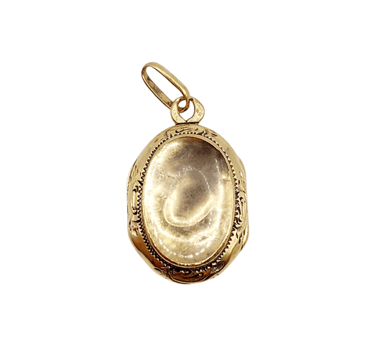 Pendentif Pendentif reliquaire ancien en or 18k, vers 1900 58 Facettes A08133