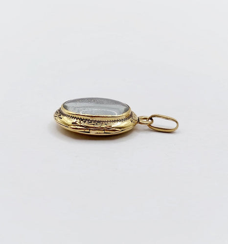 Pendentif Pendentif reliquaire ancien en or 18k, vers 1900 58 Facettes A08133