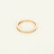 Bague 49.5 Alliance demi-tour en or rose 18k avec diamants taille baguette 58 Facettes AlBaguetteR