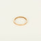 Bague 49.5 Alliance demi-tour en or rose 18k avec diamants taille baguette 58 Facettes AlBaguetteR