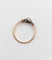 Bague 57 Bague solitaire ancienne en or rose 18k et platine, diamant taille ancienne 0,20 ct 58 Facettes A08135