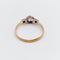 Bague 57 Bague solitaire ancienne en or rose 18k et platine, diamant taille ancienne 0,20 ct 58 Facettes A08135