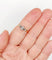 Bague 57 Bague solitaire ancienne en or rose 18k et platine, diamant taille ancienne 0,20 ct 58 Facettes A08135