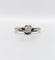Bague 57 Bague solitaire ancienne en or rose 18k et platine, diamant taille ancienne 0,20 ct 58 Facettes A08135