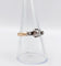 Bague 57 Bague solitaire ancienne en or rose 18k et platine, diamant taille ancienne 0,20 ct 58 Facettes A08135