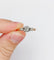 Bague 57 Bague solitaire ancienne en or rose 18k et platine, diamant taille ancienne 0,20 ct 58 Facettes A08135