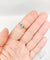 Bague 57 Bague solitaire ancienne en or rose 18k et platine, diamant taille ancienne 0,20 ct 58 Facettes A08135