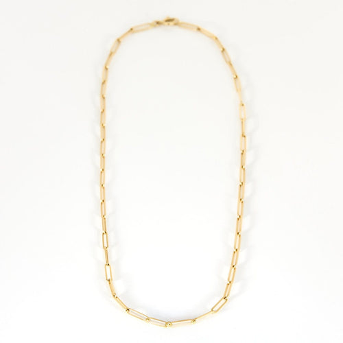 Collier Collier à maille rectangulaire en or jaune 18k 58 Facettes ChrectangleJ
