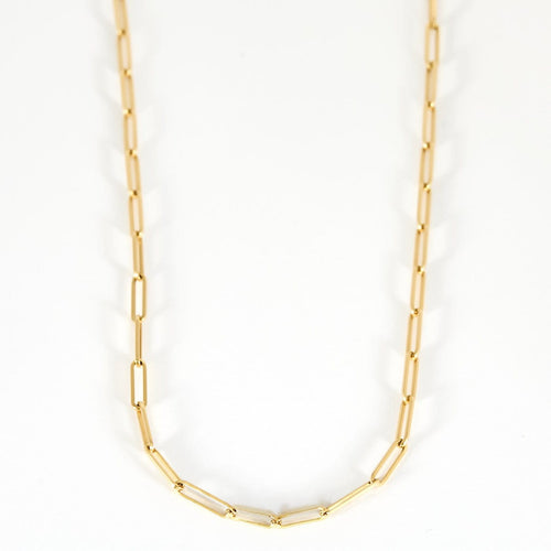 Collier Collier à maille rectangulaire en or jaune 18k 58 Facettes ChrectangleJ