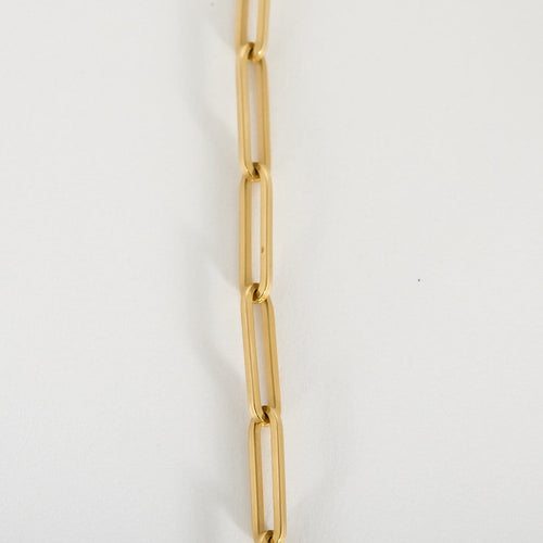 Collier Collier à maille rectangulaire en or jaune 18k 58 Facettes ChrectangleJ