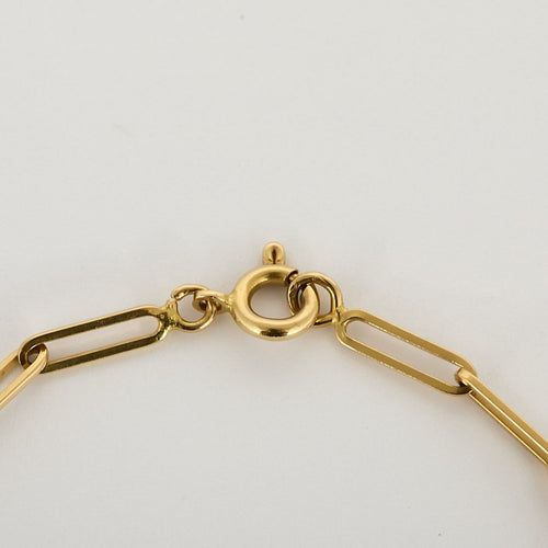 Collier Collier à maille rectangulaire en or jaune 18k 58 Facettes ChrectangleJ
