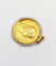 Pendentif Médaille religieuse en or 18k, Vierge Marie et perles, vers 1900, signée Émile Dropsy 58 Facettes A08136