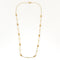 Collier Chaîne ancienne en or jaune 18k à maille filigrane alternée 58 Facettes Chfiligrane/boule