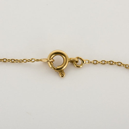 Collier Chaîne ancienne en or jaune 18k à maille filigrane alternée 58 Facettes Chfiligrane/boule