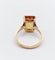 Bague 51 Bague cocktail Art déco en or rose 18k, citrine 4,40 ct (vers 1970) 58 Facettes A08137