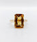 Bague 51 Bague cocktail Art déco en or rose 18k, citrine 4,40 ct (vers 1970) 58 Facettes A08137