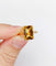Bague 51 Bague cocktail Art déco en or rose 18k, citrine 4,40 ct (vers 1970) 58 Facettes A08137