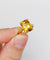 Bague 51 Bague cocktail Art déco en or rose 18k, citrine 4,40 ct (vers 1970) 58 Facettes A08137