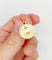 Pendentif Augis - Pendentif médaille d'amour en or rose 18k, rubis, vers 1970 58 Facettes A08140