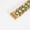 Bracelet Bracelet ancien en or rose 14k et turquoise 58 Facettes Br14kturquoise