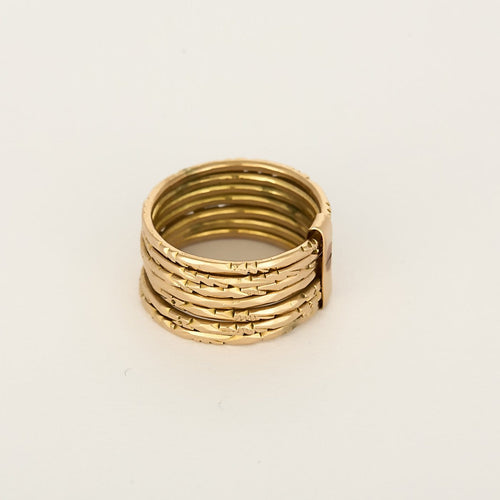Bague 51 Semainier - Bague ancienne en or rose 14k 58 Facettes BgsemainierR