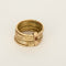 Bague 51 Semainier - Bague ancienne en or rose 14k 58 Facettes BgsemainierR