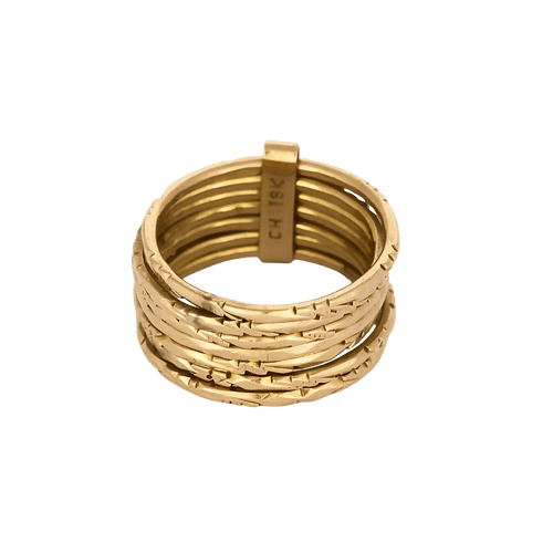 Bague 51 Semainier - Bague ancienne en or rose 14k 58 Facettes BgsemainierR