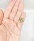 Bague 46.5 Bague marquise victorienne en or rose 18k, perles, diamants et émail 58 Facettes A08141