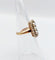 Bague 46.5 Bague marquise victorienne en or rose 18k, perles, diamants et émail 58 Facettes A08141