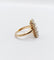 Bague 46.5 Bague marquise victorienne en or rose 18k, perles, diamants et émail 58 Facettes A08141