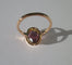 Bague 54 Bague cocktail en or rose 18 carats avec améthyste naturelle ovale 58 Facettes Bague