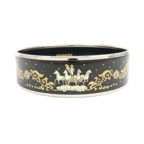 Bracelet Hermès - Bracelet en métal plaqué argent à émail imprimé 58 Facettes cqhmzbvyzl