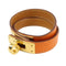 Bracelet Hermès - Bracelet Kelly Double Tour en cuir orange 58 Facettes e9hx8fwvd5