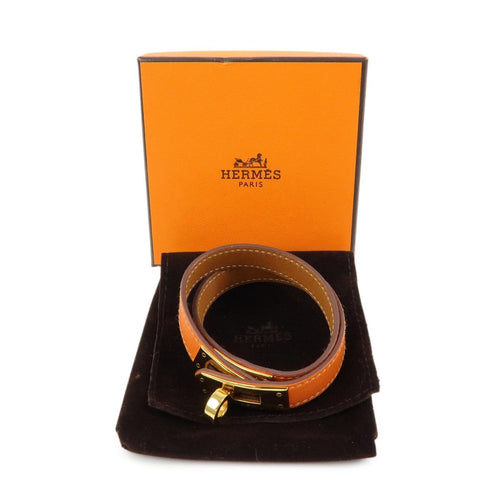 Bracelet Hermès - Bracelet Kelly Double Tour en cuir orange 58 Facettes e9hx8fwvd5
