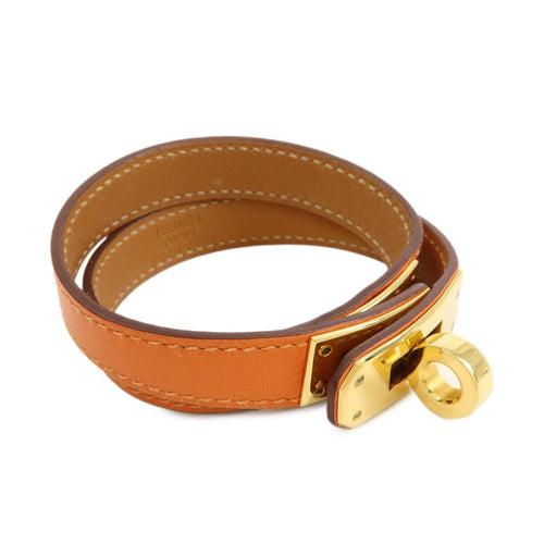 Bracelet Hermès - Bracelet Kelly Double Tour en cuir orange 58 Facettes e9hx8fwvd5