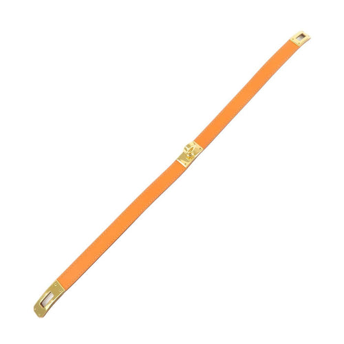 Bracelet Hermès - Bracelet Kelly Double Tour en cuir orange 58 Facettes e9hx8fwvd5