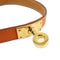 Bracelet Hermès - Bracelet Kelly Double Tour en cuir orange 58 Facettes e9hx8fwvd5