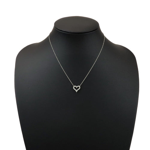 Collier Tiffany & Co. - Pendentif cœur en platine avec diamants 58 Facettes g6ps1b2ynv