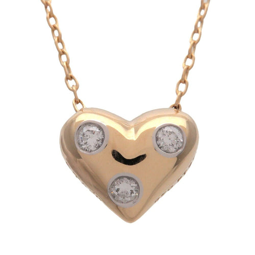 Pendentif Tiffany & Co. - Pendentif cœur Étoile à 3 diamants en or jaune 18k et platine 58 Facettes qntbqbjrj8