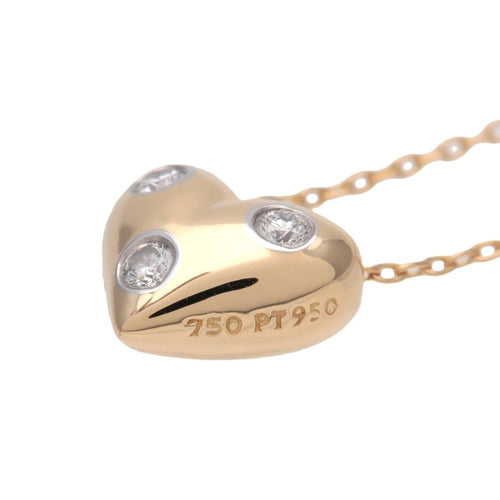 Pendentif Tiffany & Co. - Pendentif cœur Étoile à 3 diamants en or jaune 18k et platine 58 Facettes qntbqbjrj8