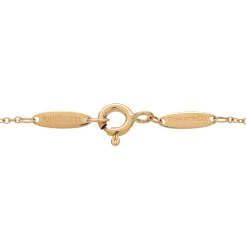 Collier Tiffany & Co. - Pendentif Elsa Peretti Diamonds by the Yard en or jaune 18k avec diamant 58 Facettes qu89w1g710