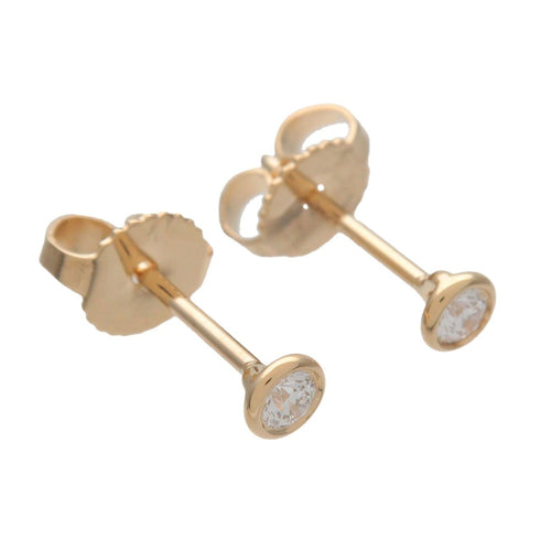 Boucles d'oreilles Tiffany & Co. Elsa Peretti Diamonds by the Yard - Puces d’oreilles en or jaune 18 ct et diamants 58 Facettes r0j0uu9sk6