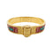 Bracelet Hermès - Bracelet Charnière Uni en métal et émail doré 58 Facettes qspt2ekaw9