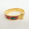 Bracelet Hermès - Bracelet Charnière Uni en métal et émail doré 58 Facettes qspt2ekaw9