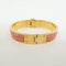 Bracelet Hermès - Bracelet Charnière Uni en métal et émail doré 58 Facettes qspt2ekaw9